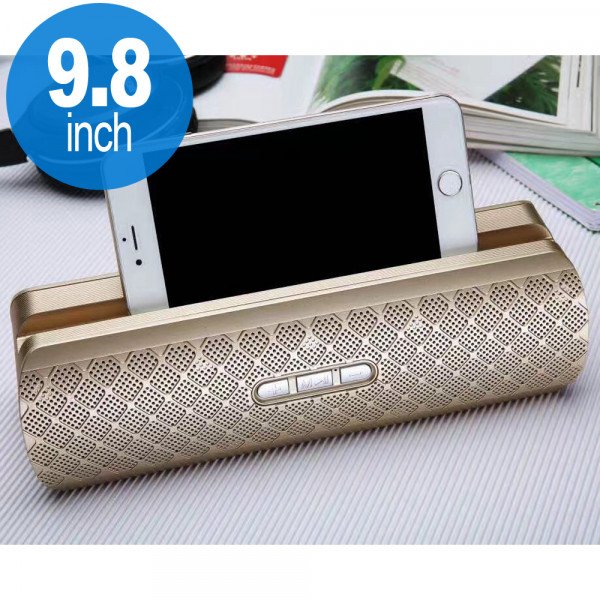 Wholesale Cell Phone Holder Style Portable Bluetooth Speaker 206 (Gold)